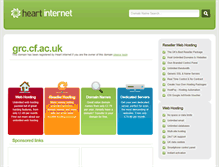 Tablet Screenshot of grc.cf.ac.uk